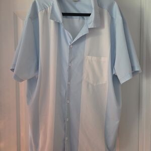Hardaddy Light Blue and White Men's Shirt Size 3XL Weight Loss Cleanout